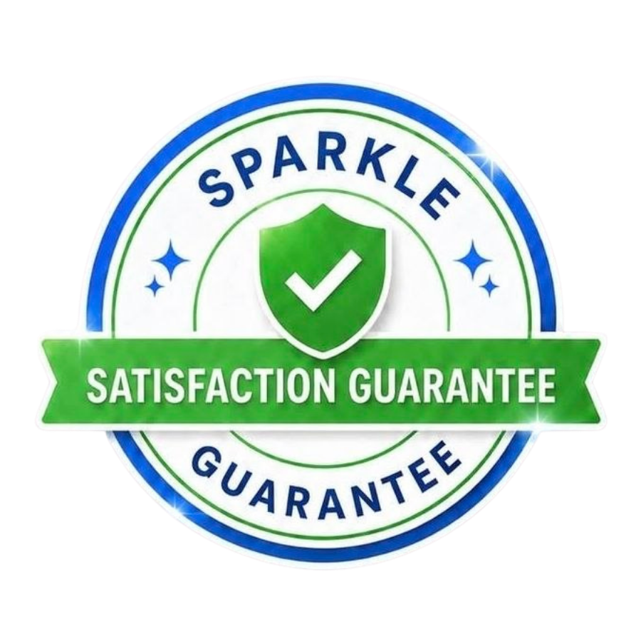 Sparkle satisfaction guarantee badge